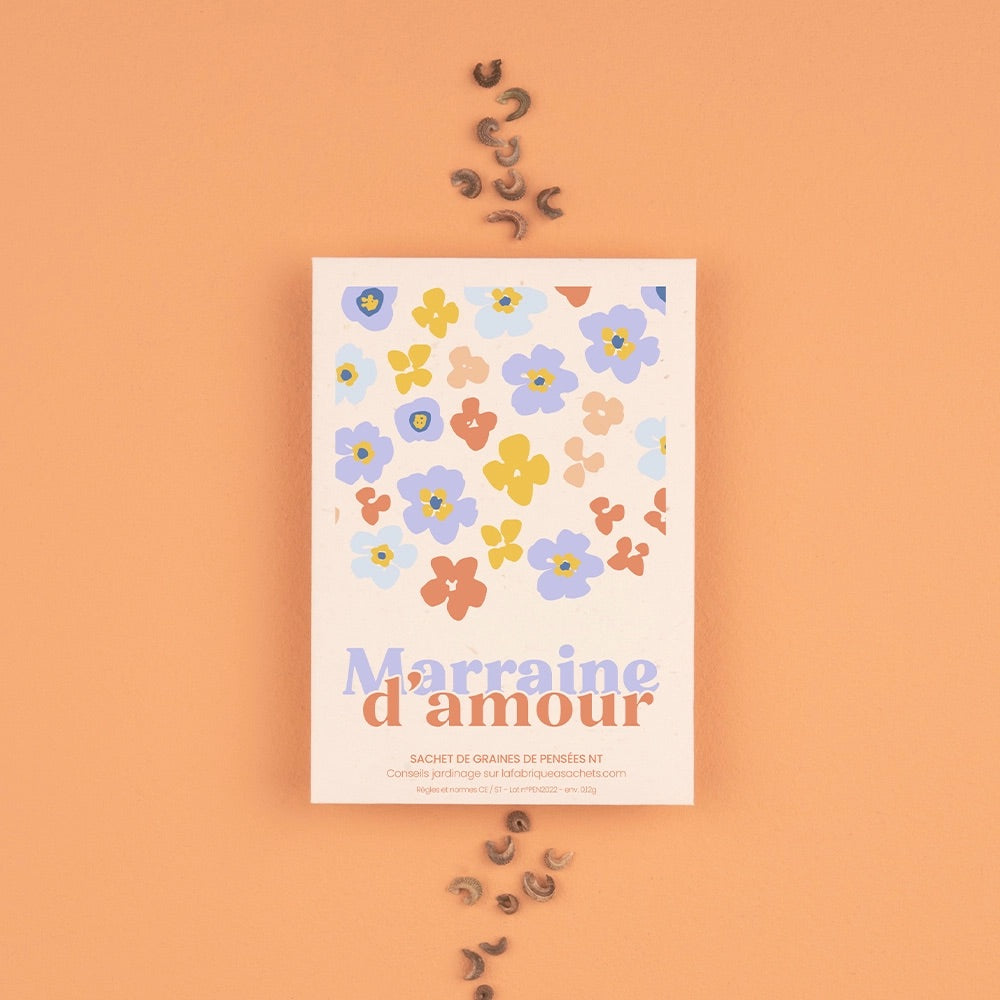 Sachet de graines - Marraine d'amour