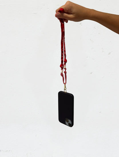 Mini cordon bandana - rouge