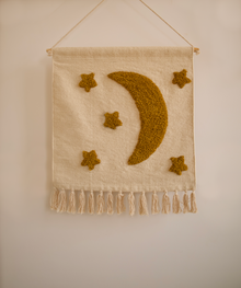 Décoration murale - lune + étoiles