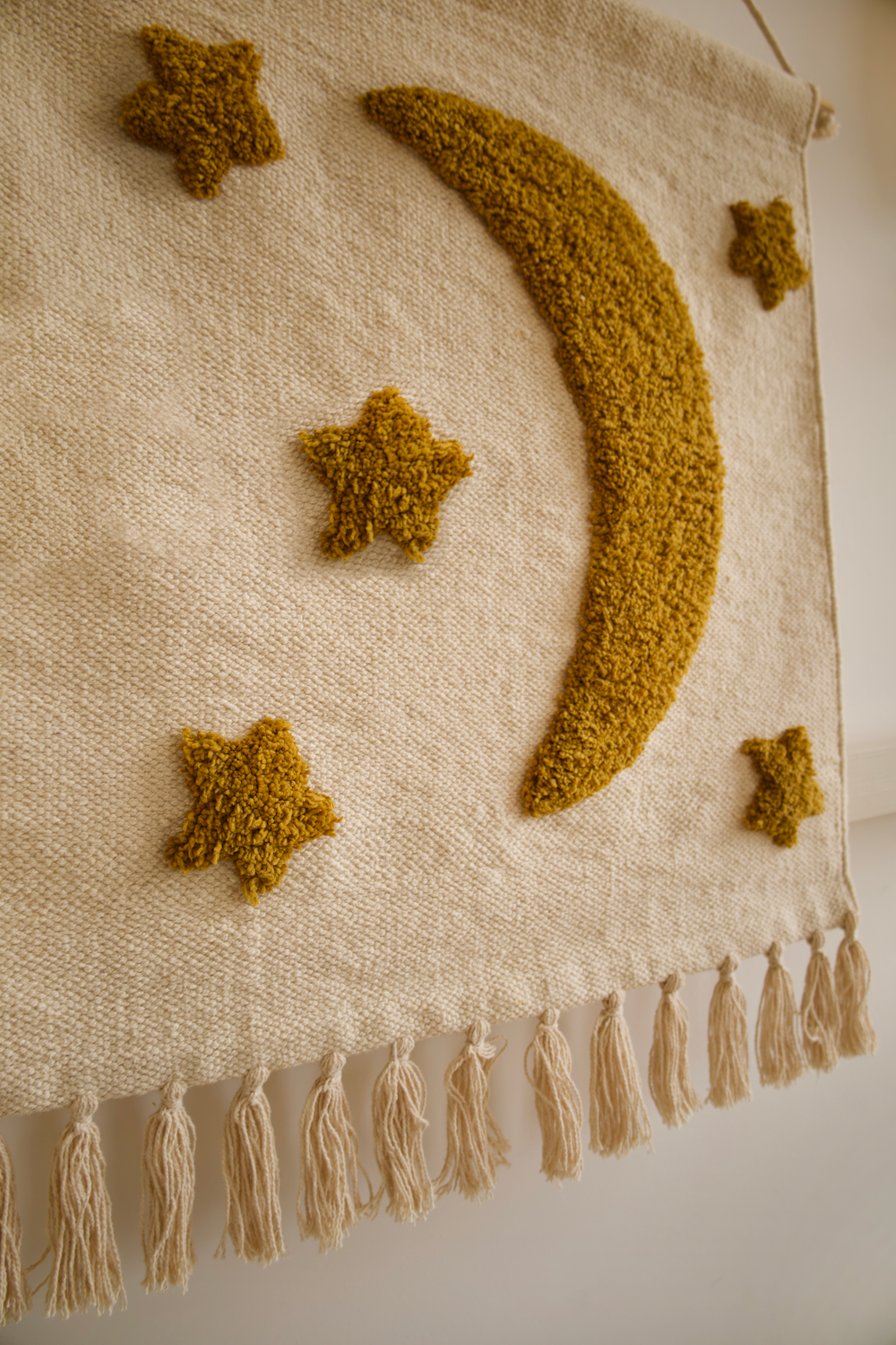 Décoration murale - lune + étoiles