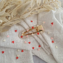 Barrette Triangle - Trio de coeurs multicolore