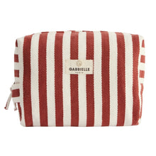 trousse de toilette - rayures rouges