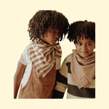 Lange / petit foulard gaze de coton - Rayures fines