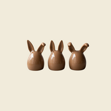 Trio de lapins en céramique - Nougat