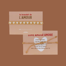 Bracelet de l'amour - Doré et blanc