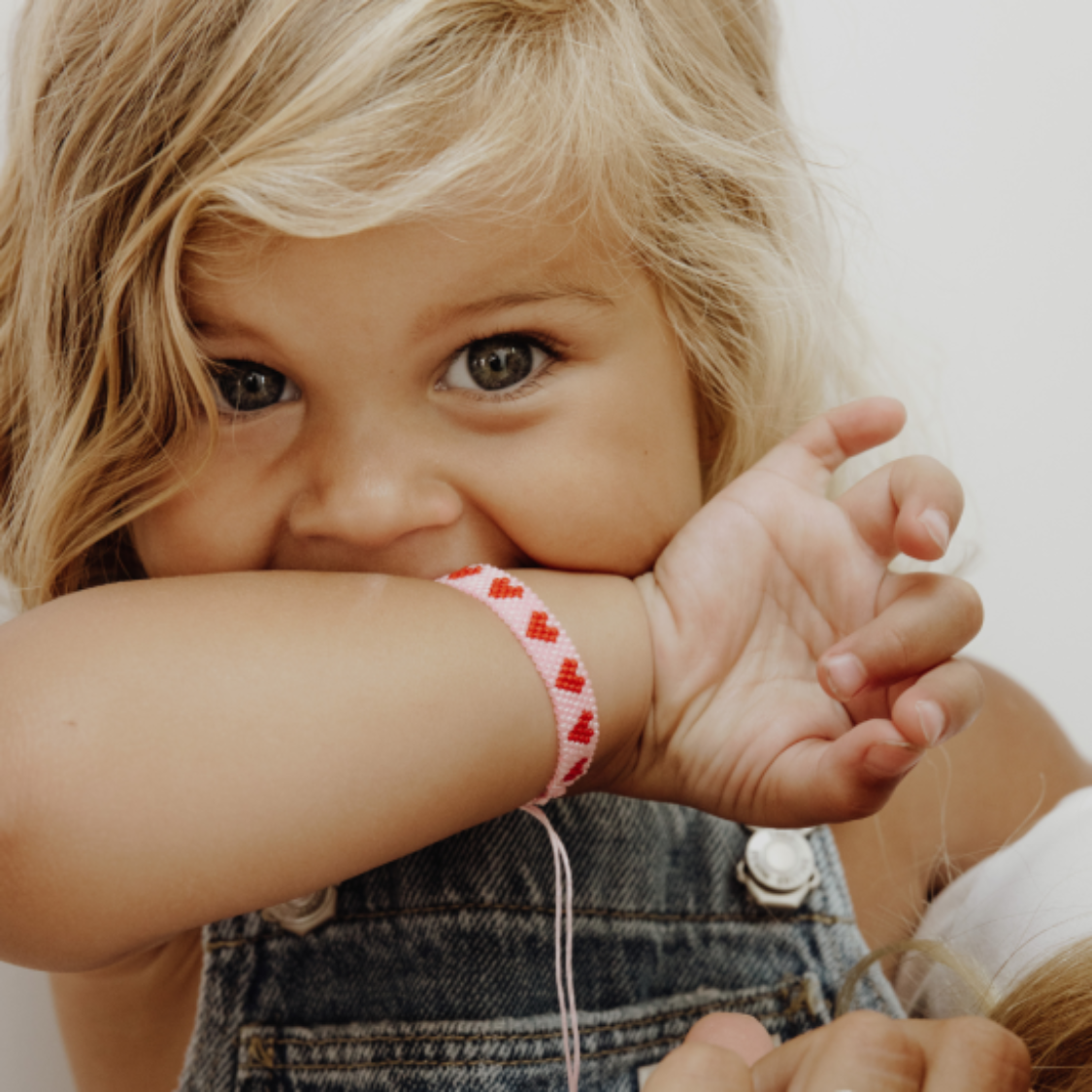 Bracelet de l'amour - Rose et rouge