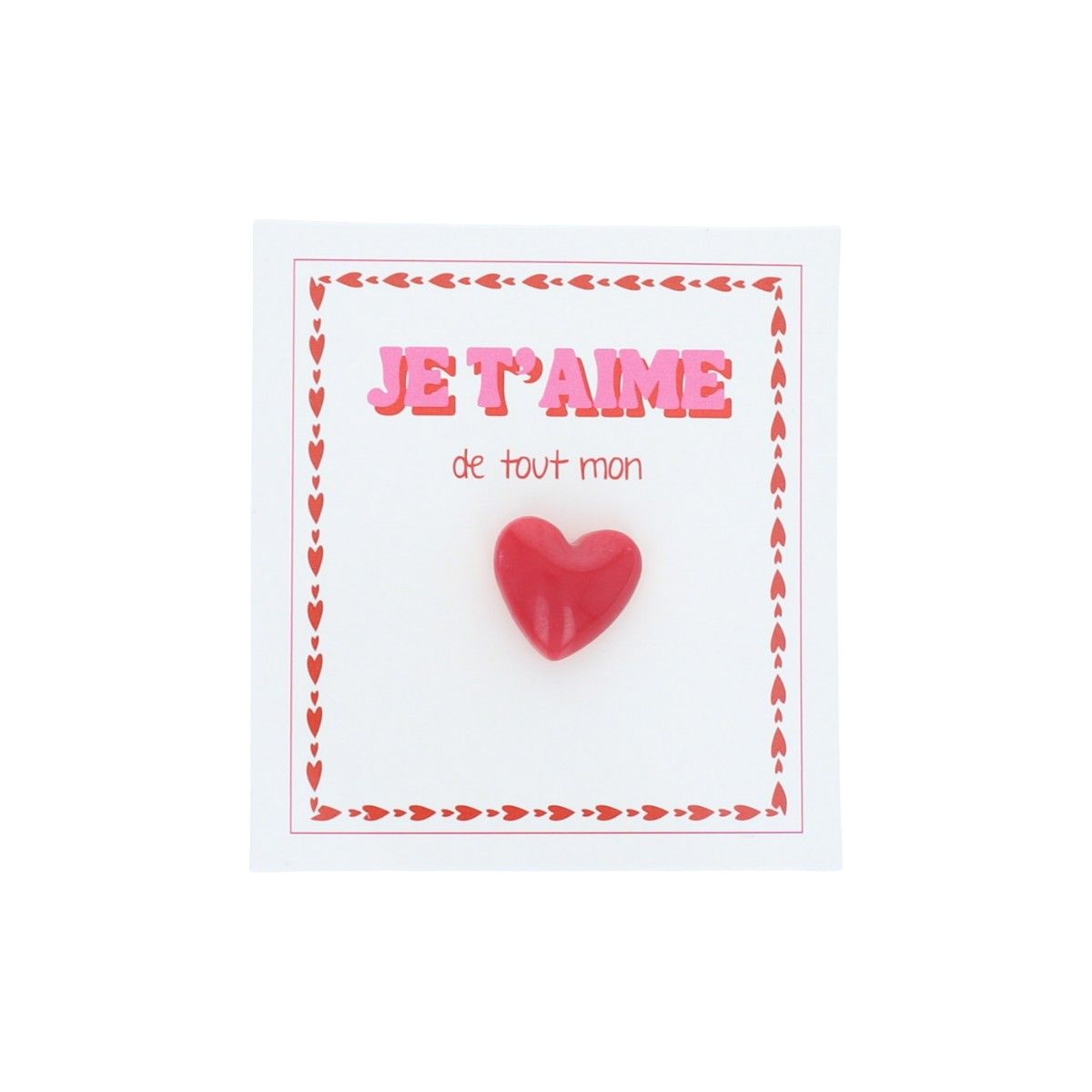 Pin's - Je t'aime de tout mon coeur