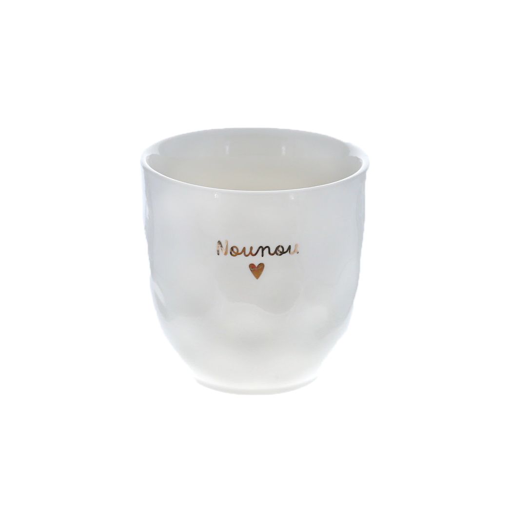 Tasse message - Nounou coeur gold