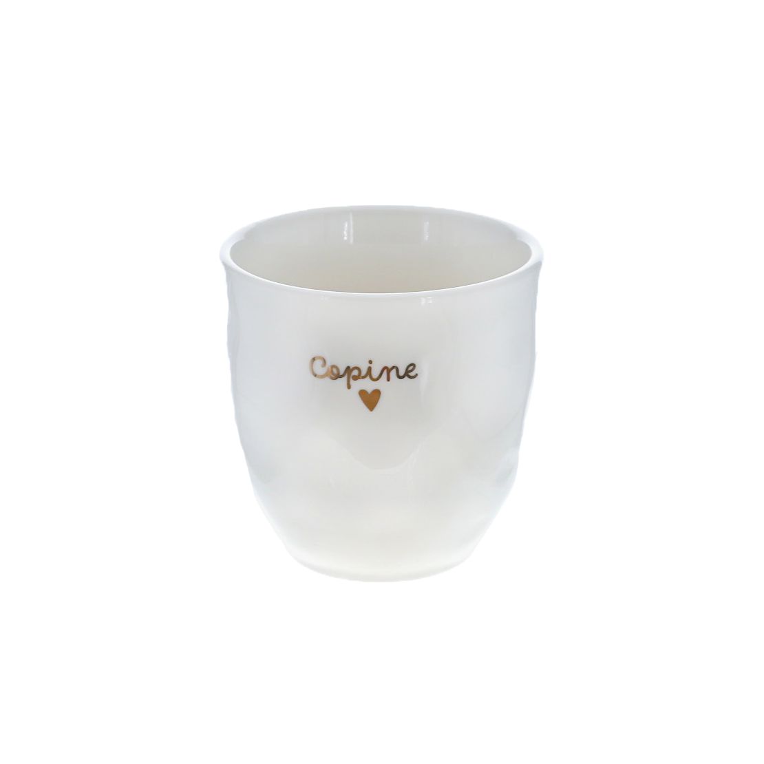 Tasse message - Copine coeur gold