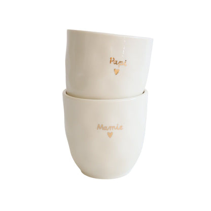 Tasse message - Mamie coeur gold