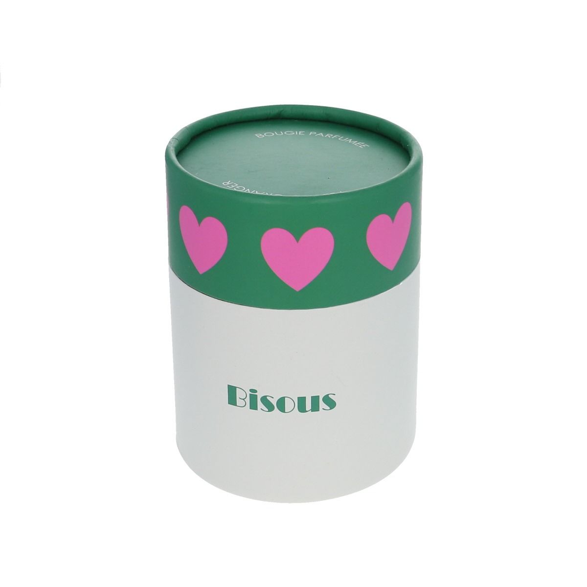 Bougie message - Bisous
