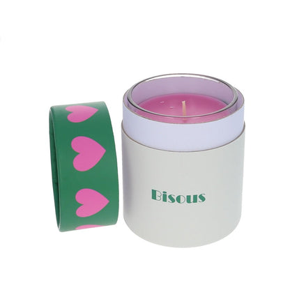 Bougie message - Bisous