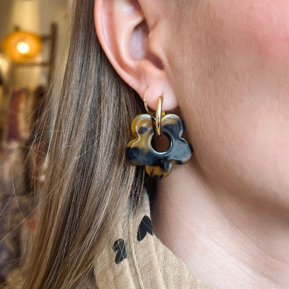 Boucles d'oreilles Billie - Léopard