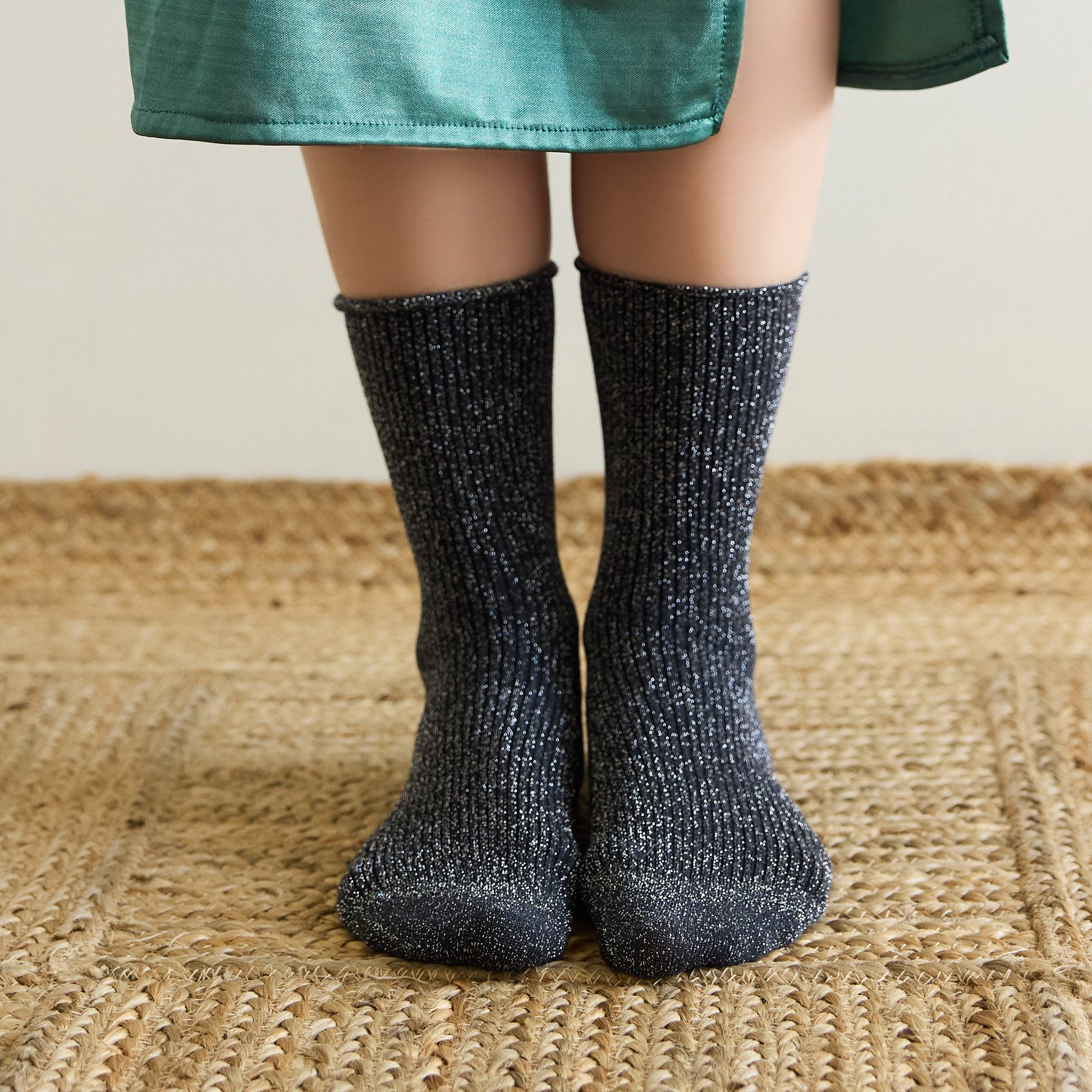 Chaussettes pailletées 36/40 - Grey