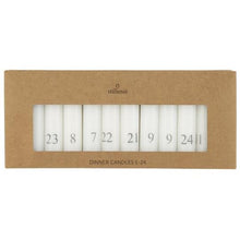 Set de 24 bougies numérotées - ⌀ 2,2 cm