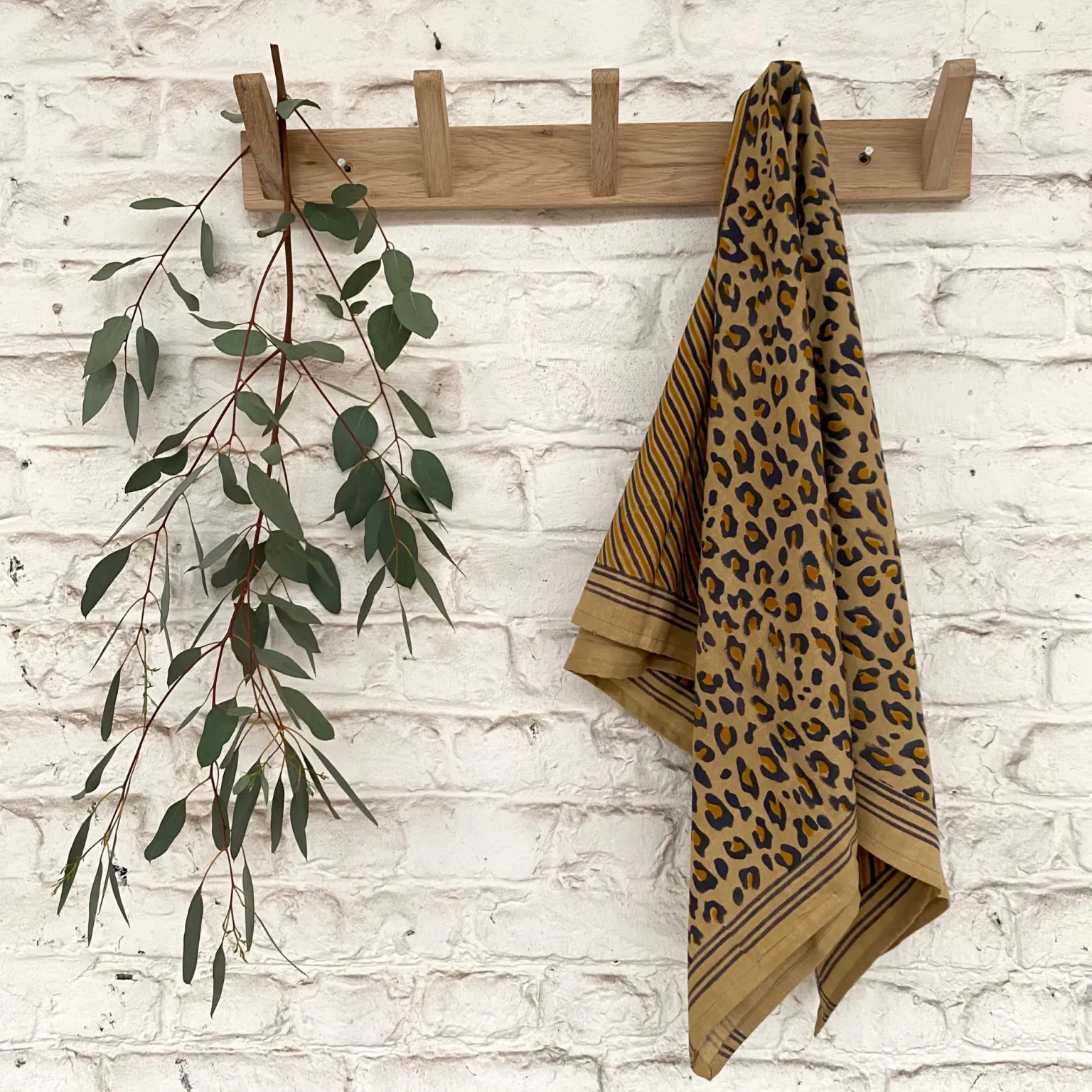 Foulard - Léopard camel