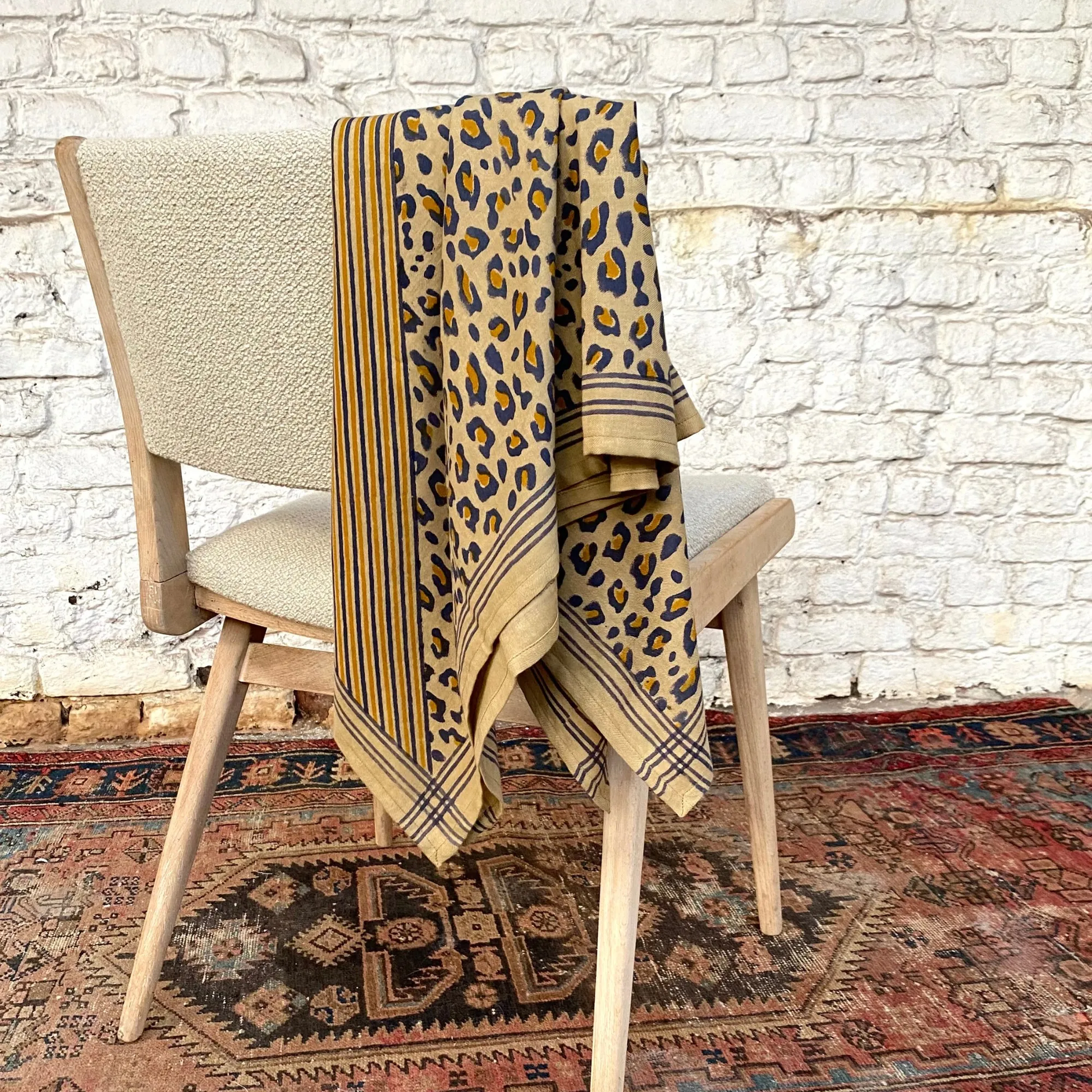 Foulard - Léopard camel