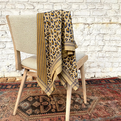 Foulard - Léopard camel