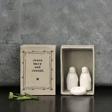 Mini boîte crèche - Jesus, Mary and joseph
