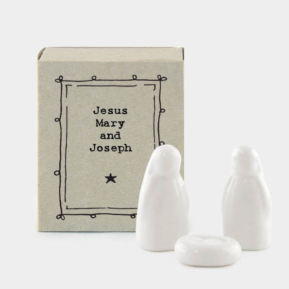 Mini boîte crèche - Jesus, Mary and joseph