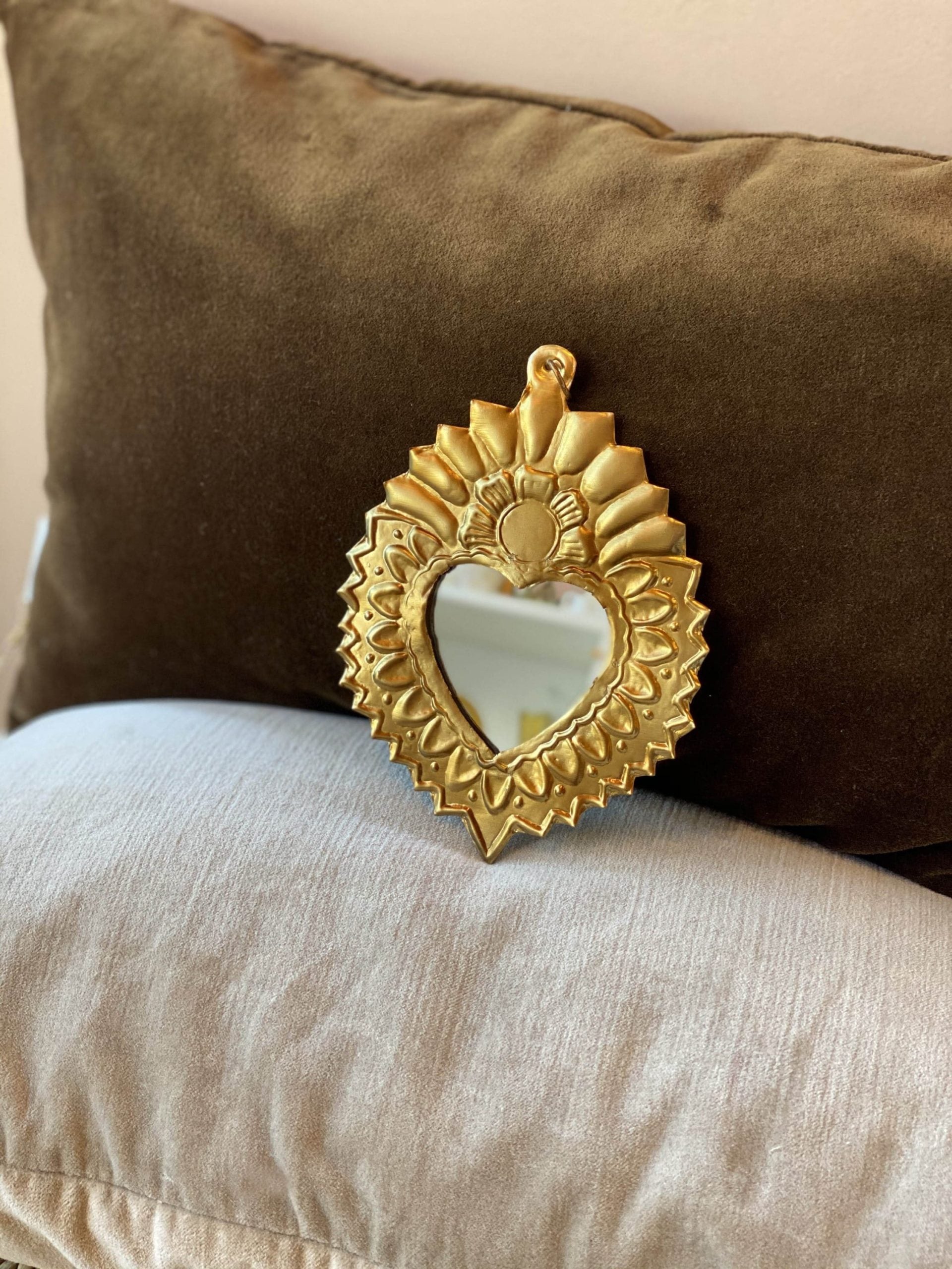 Ex-voto - Miroir Coeur Ardent