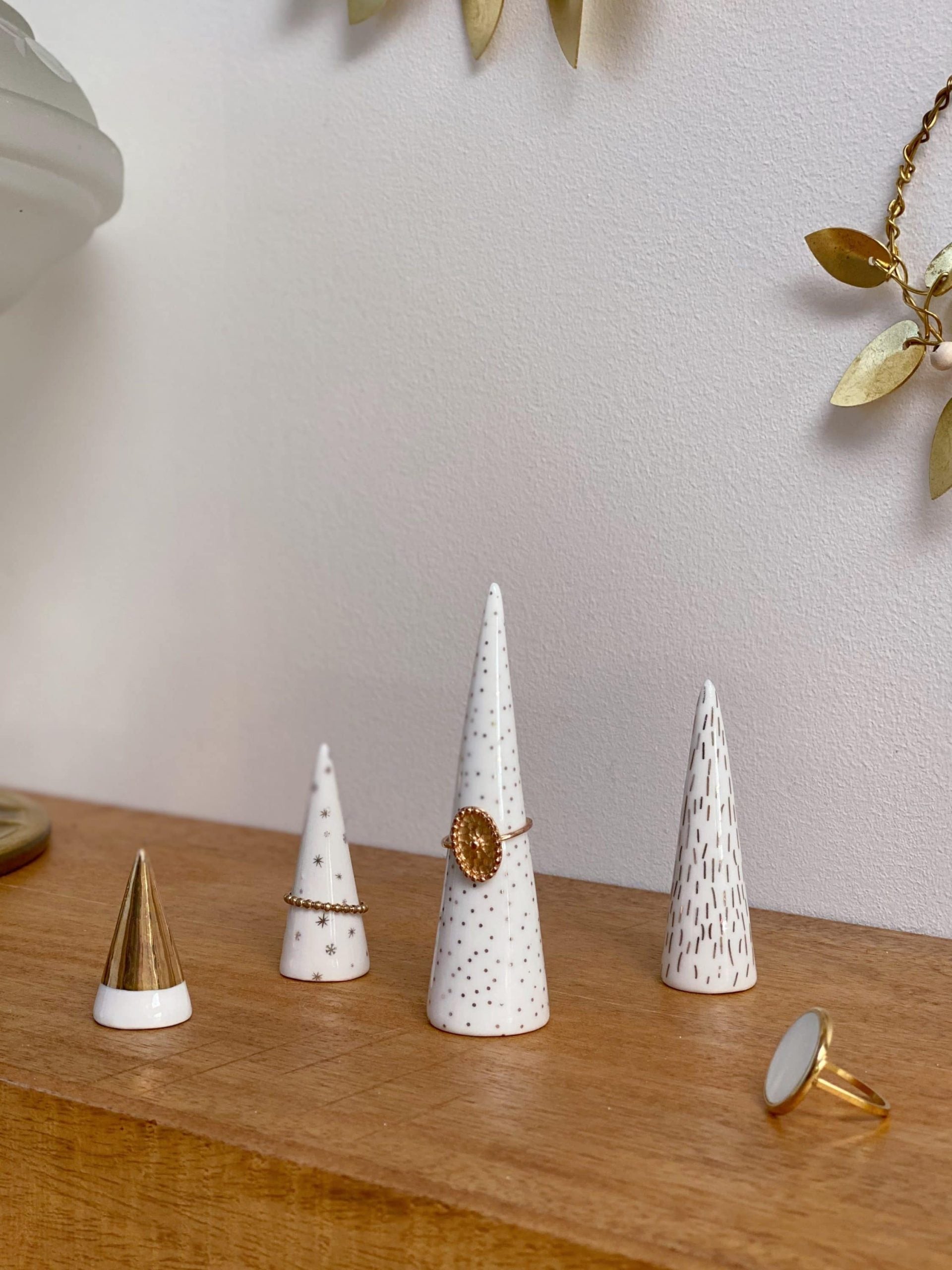 Minis sapins porte-bagues - Céramique