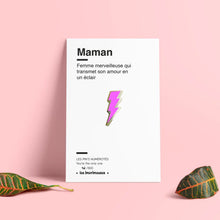 Pin's Maman - Eclair violet