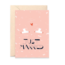 Carte - Just married colombe