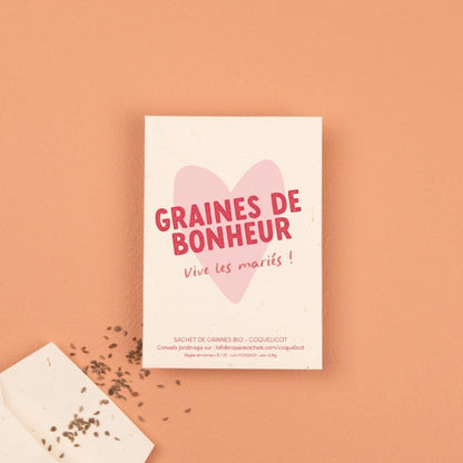 Sachet de graines - Vive les mariés