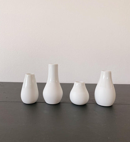 Set de 4 mini vases - Blanc