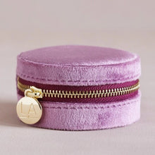 Boite à bijoux en velours - Mauve