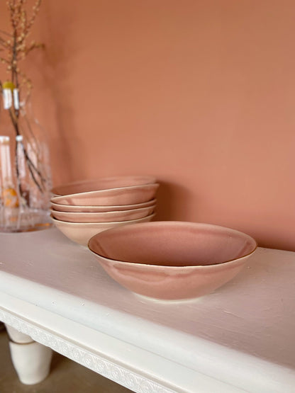 Bol en grès - Rose gold