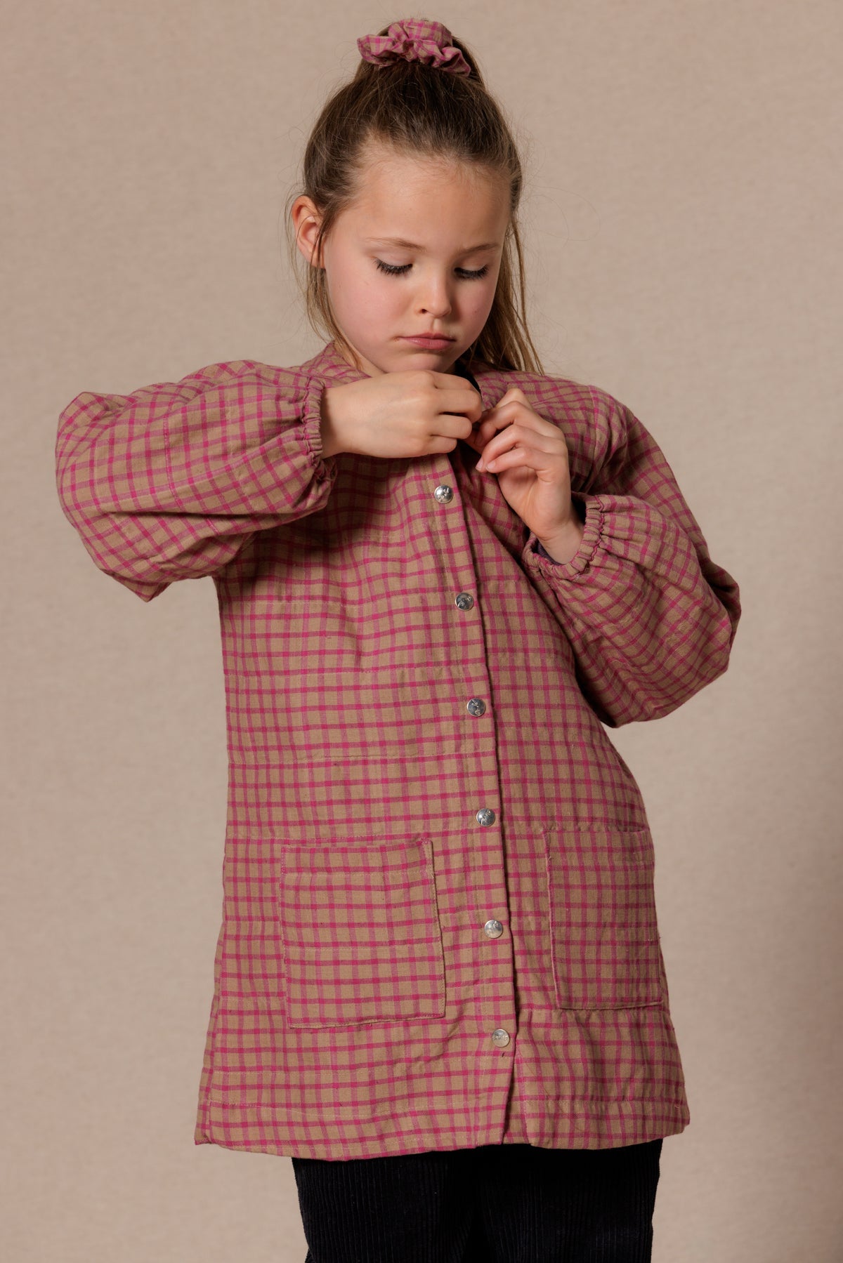 Tablier Talli - Khadi Groseille