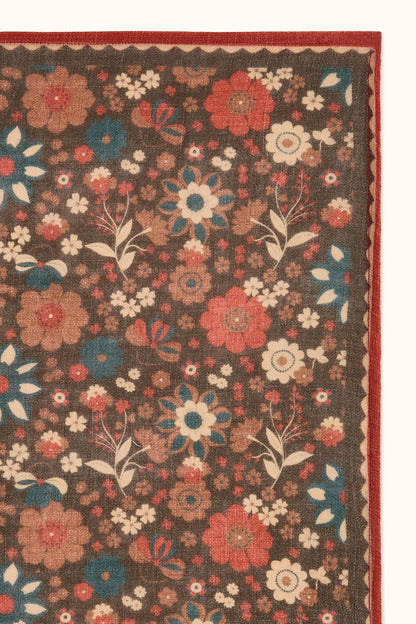 Petit foulard en laine Farzana - Bolero Fougère