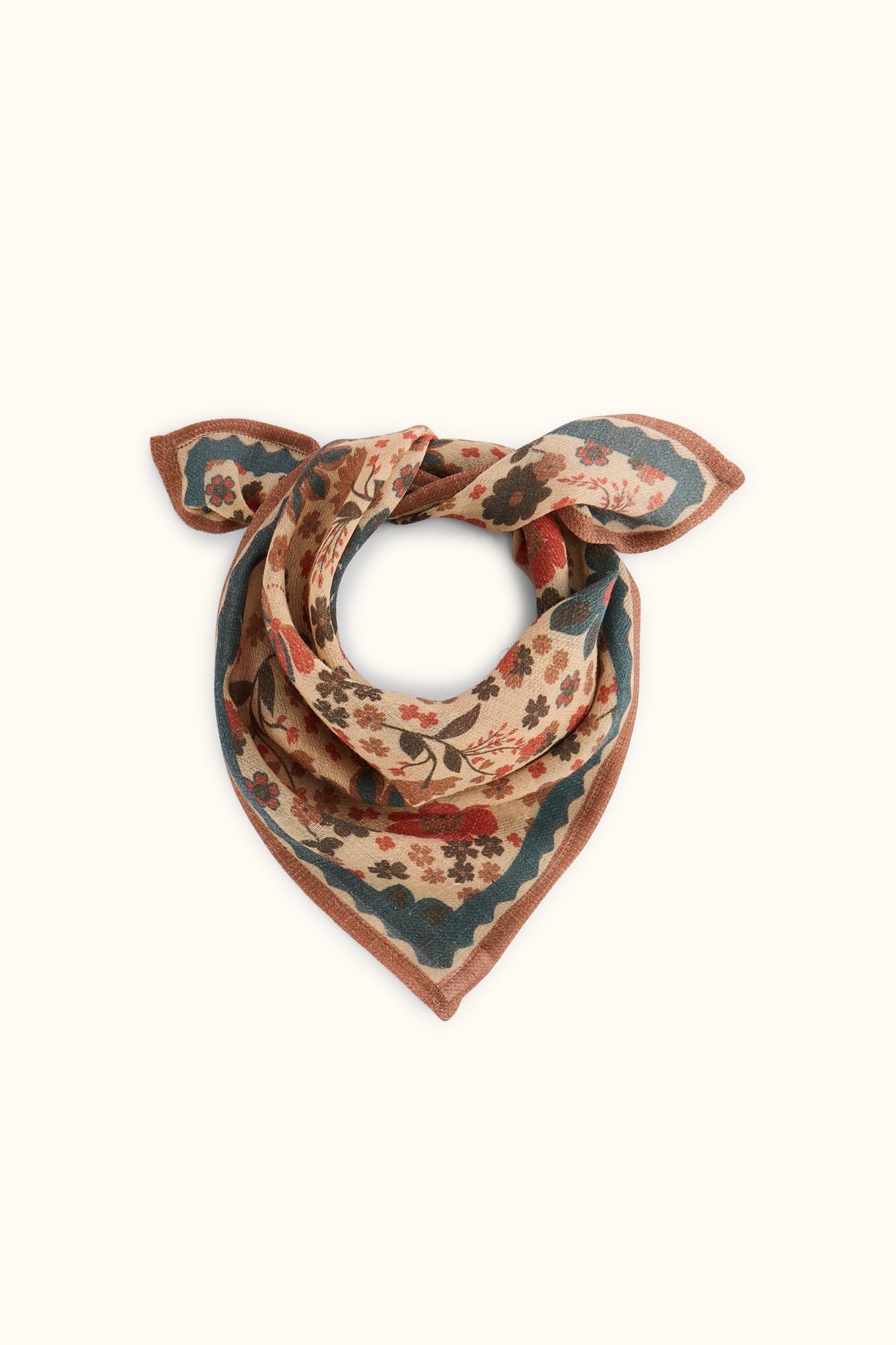 Petit foulard en laine Farzana - Bolero Macadamia