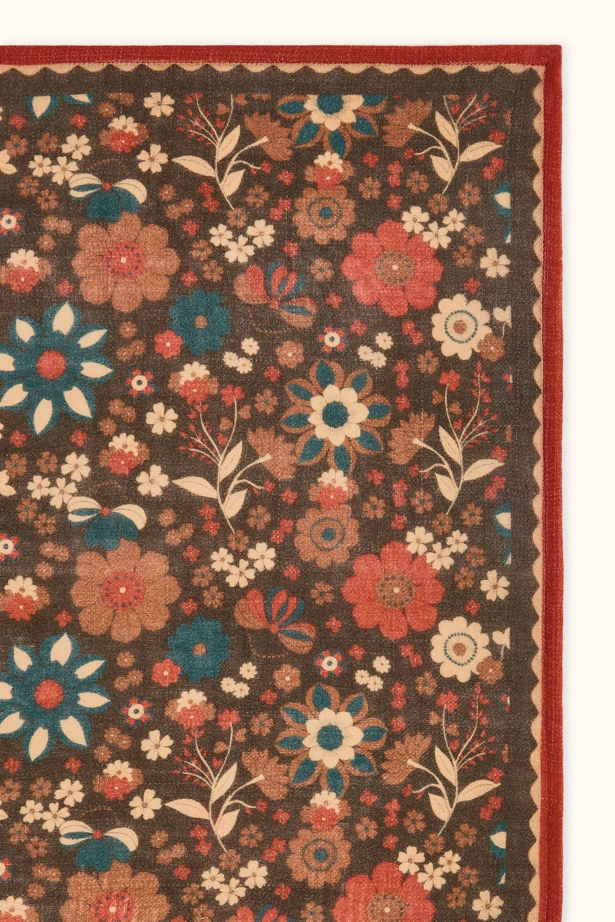 Grand foulard en laine Fiza - Bolero Fougère