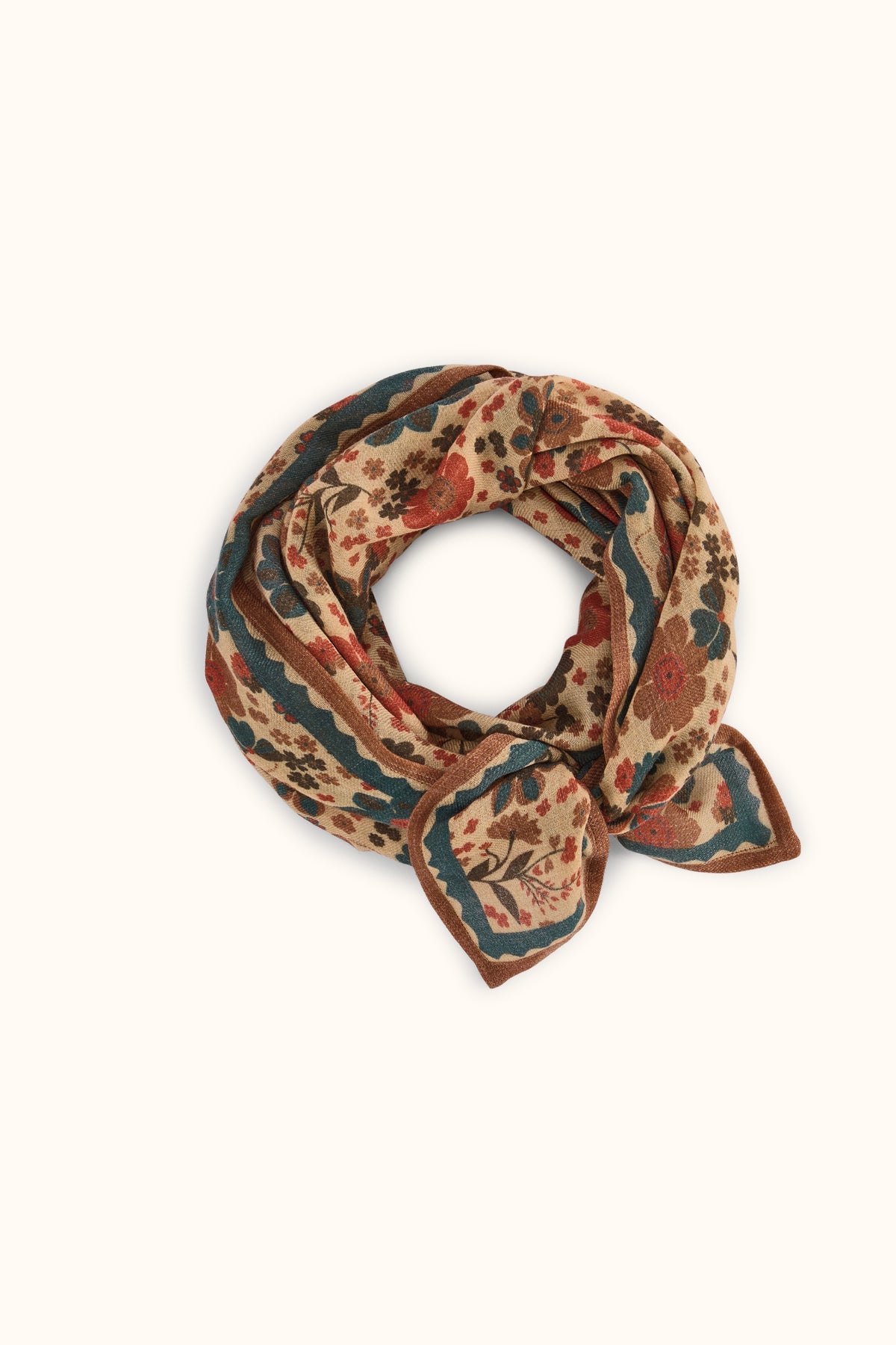 Grand foulard en laine Fiza - Bolero Macadamia
