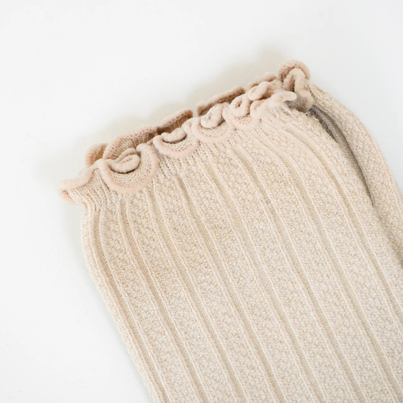 Chaussettes - torsadées beige