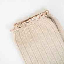 Chaussettes - torsadées beige