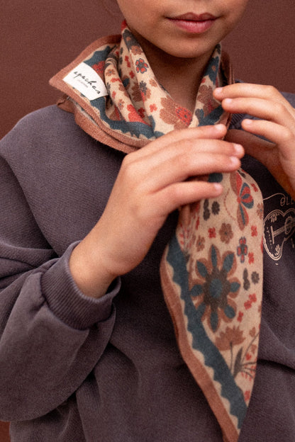 Petit foulard en laine Farzana - Bolero Macadamia