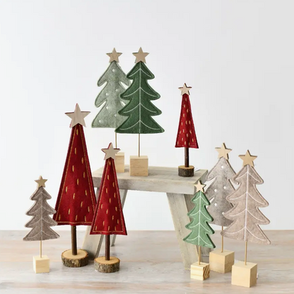Petit sapin en feutrine - Gris