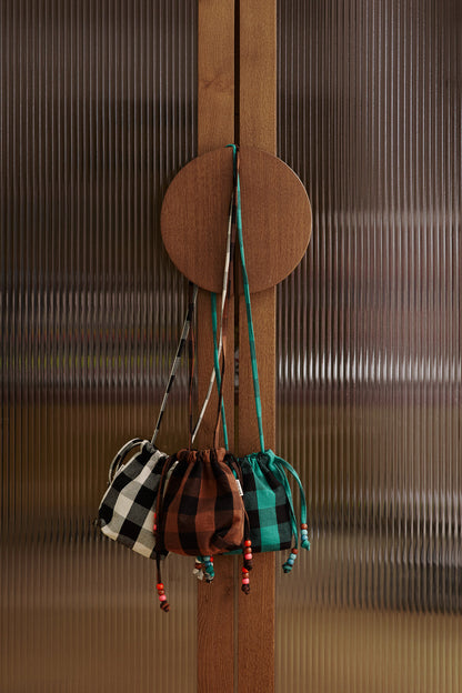 Mini sac Billie - Big Vichy Greige