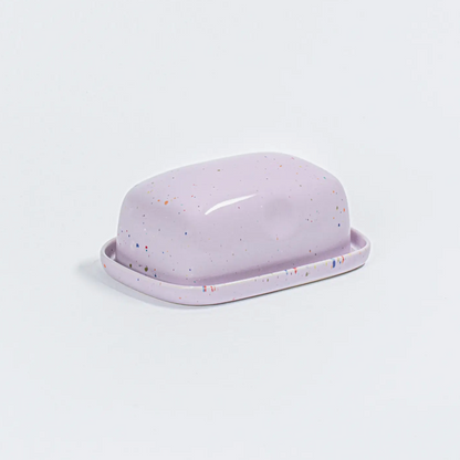 Beurrier tacheté en céramique - Lilas
