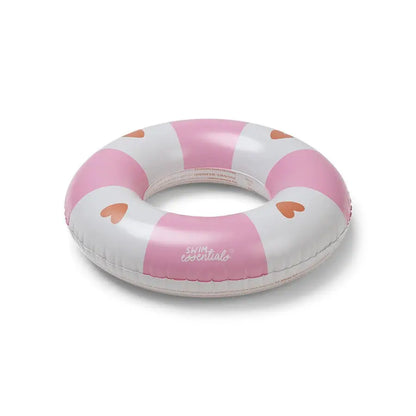 Bouée rose et blanche coeurs swim essentials