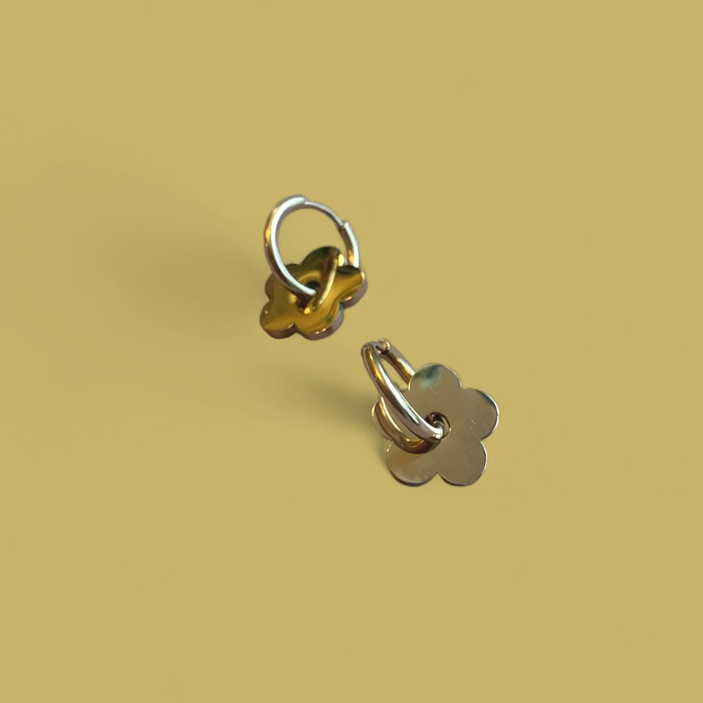 Boucles d'oreilles Billie - Acier inoxydable doré