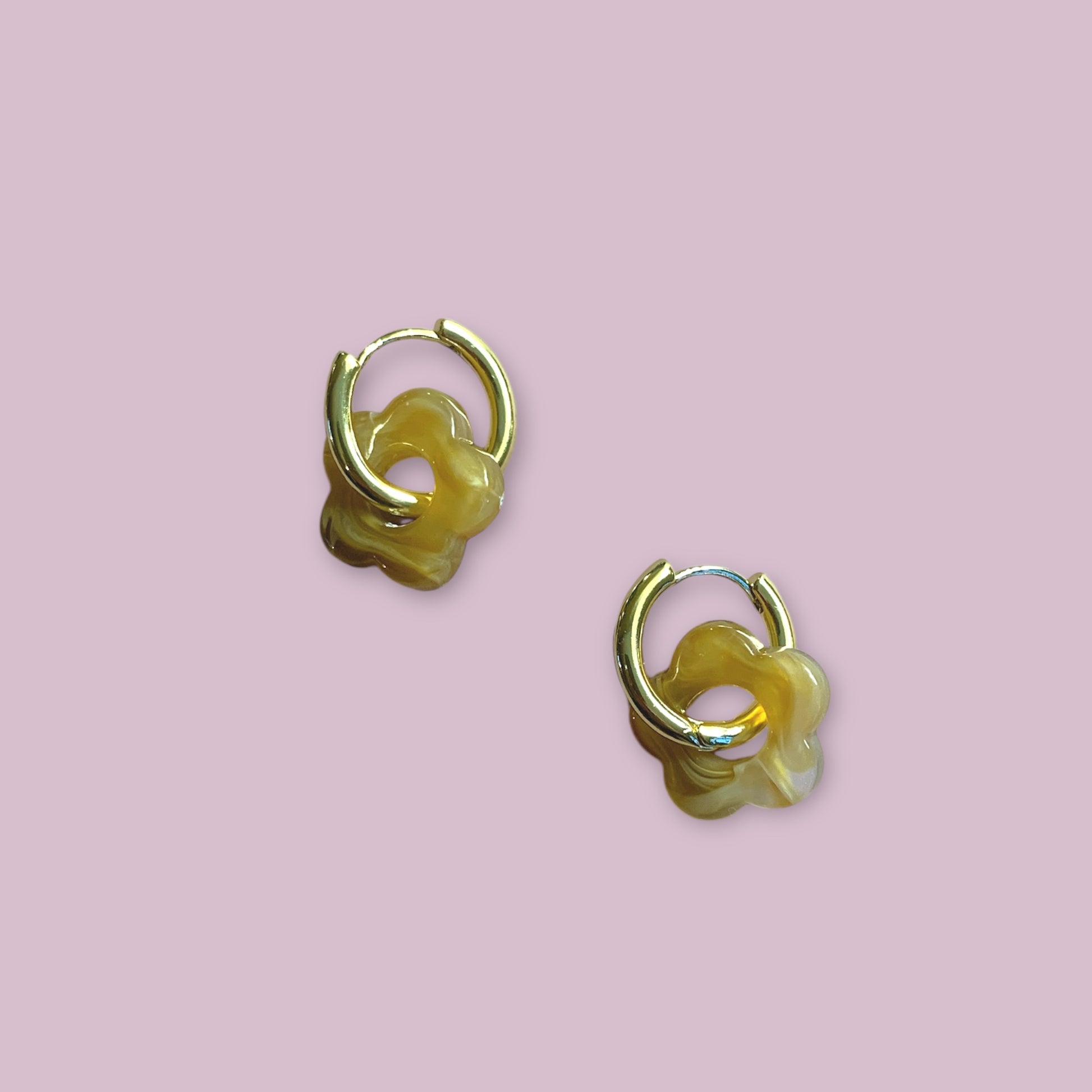 Boucles d'oreilles Billie MM - Miel