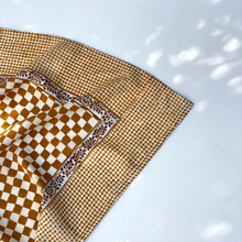 Foulard - Damier caramel