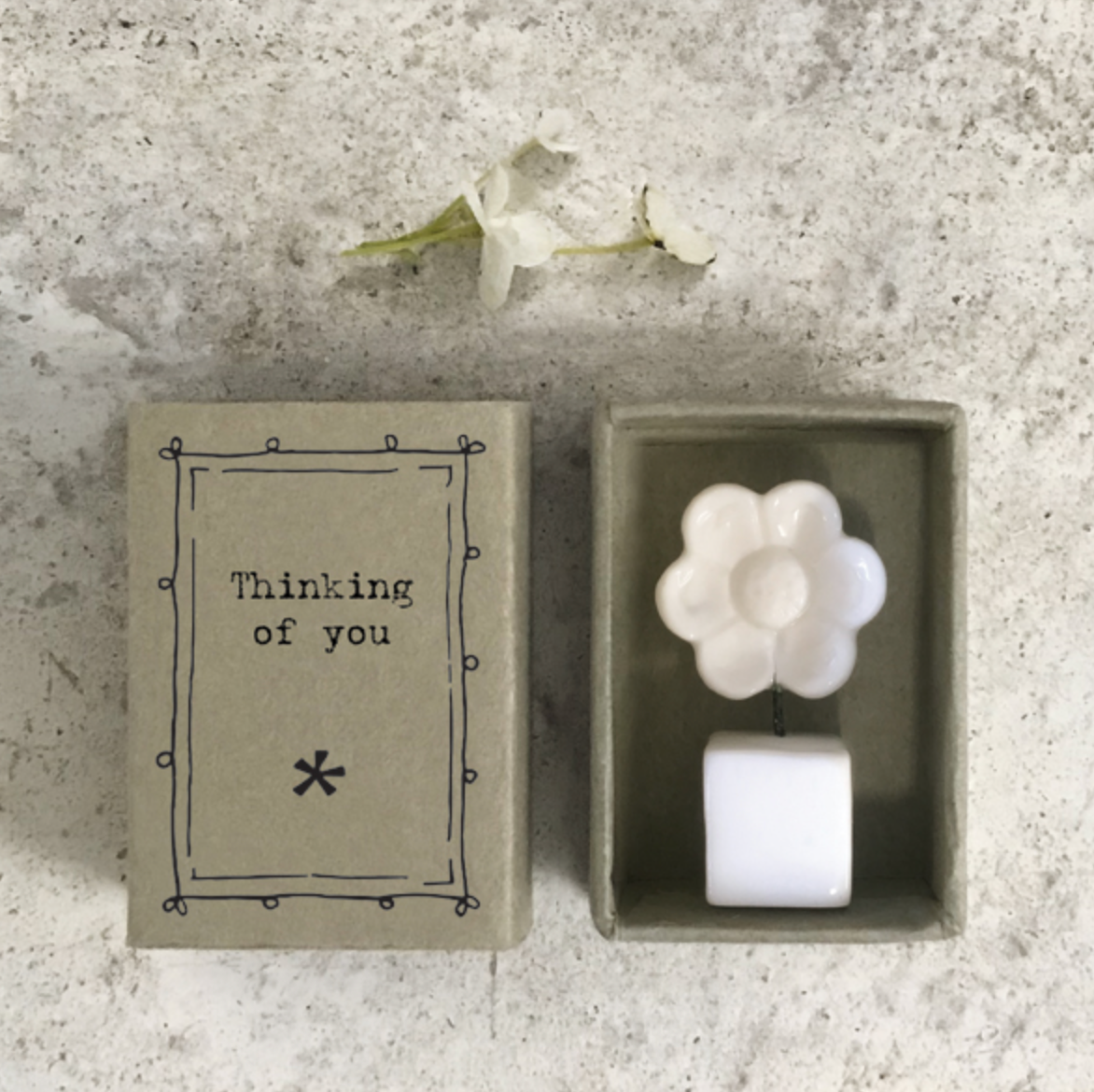 Mini boîte fleur - Thinking of you