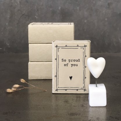 Mini boîte coeur - So proud of you