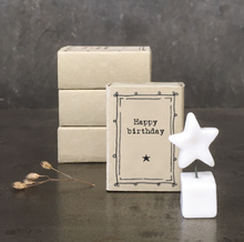Mini boîte étoile - Happy birthday